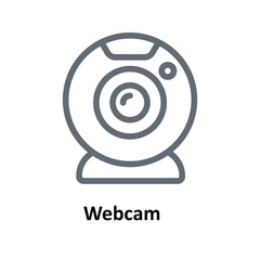 Webcam Vector    outline Icons. Simple stock illustration stock