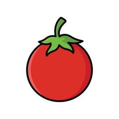 tomato icon vector design template in white background