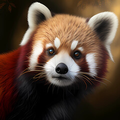 Fototapeta premium Cute red panda