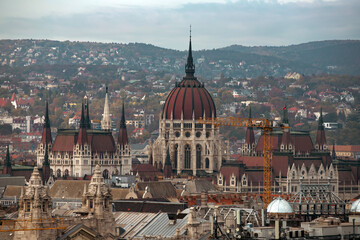 Fototapeta premium Budapest beautiful panoramic view.
