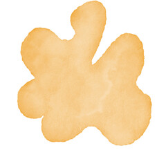 Yellow Watercolor Abstract Shapes 