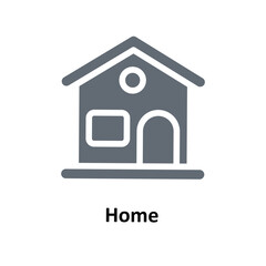 Home Vector     Solid Icons. Simple stock illustration stock