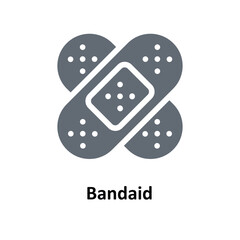Bandage Vector     Solid Icons. Simple stock illustration stock