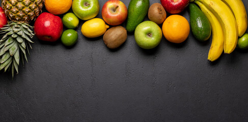 Healthy fruits food