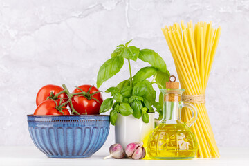 Ingredients for cooking. Italian cuisine