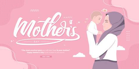 Mother's day concept illustration