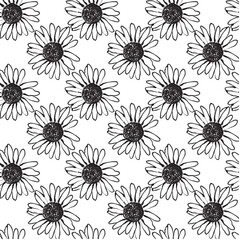 Natural tropical flowers as seamless fashion print. Suit for illustration, wallpaper, fabric print.