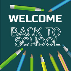 welcome back to school social media template