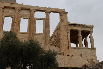 Acropolis athens greece cloudy day Europe