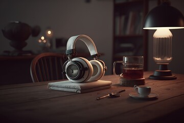 Headphones on the table