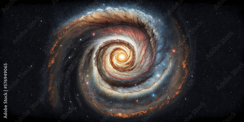 Wall mural spiral galaxy
