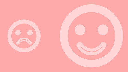 Fototapeta premium Pink Color Happy Smile Background