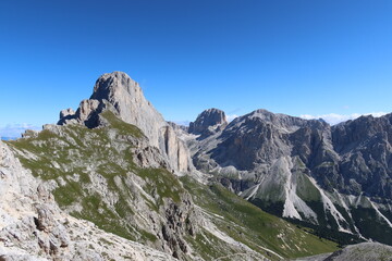 Fototapeta na wymiar dolomites panoramic views climbing outdoor europe