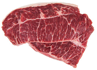 TopBlade Oyster Blade Raw beef steak png without background isolated