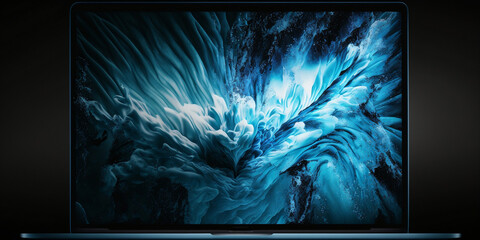Blue Colorful Macbook Display, Webdesign, Design, Digital, 