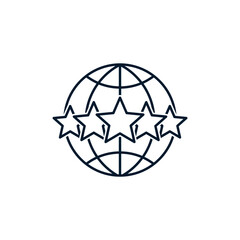 World ranking concept. Resume icon isolated on white background.