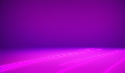 Fototapeta premium generated with generative ai, abstract panoramic neon background. Bright purple violet pink lines glowing in ultraviolet light