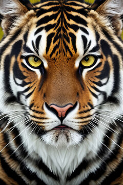 Portrait of Tiger with Generative AI
