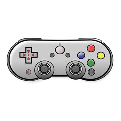 video game controller icon isolated