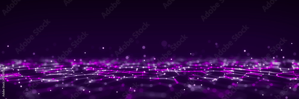 Poster futuristic digital data transfer concept. high-speed data flow of cryptocurrency servers. cyber tech