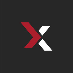 letter X logo designs vector illustration