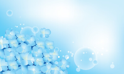 abstract blue flowers pattern art vector greeting card interior wallpaper background