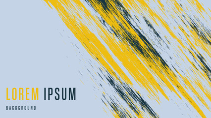 Abstract Yellow Grunge Sport Background Design Template