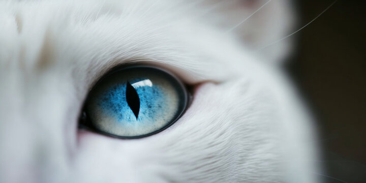 Blue eyes of A Husky/Cat, Stock Image, Security, 