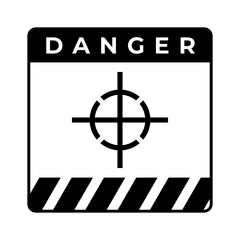 Center of Gtavity symbol, Center of mass and center mark for international cargo packaging