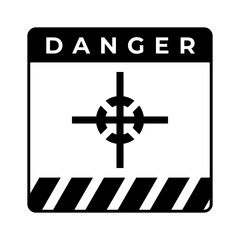 Center of Gtavity symbol, Center of mass and center mark for international cargo packaging