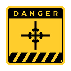Center of Gtavity symbol, Center of mass and center mark for international cargo packaging