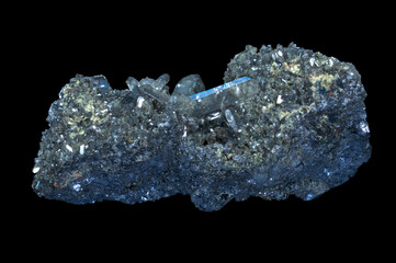 Anglesite is a secondary lead mineral that always forms through the alteration of lead sulfides,...
