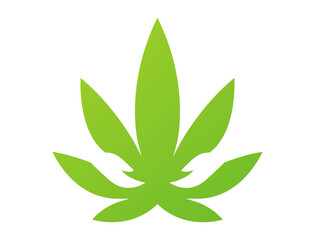 Caring Hands Cannabis Leaf Logo Template
