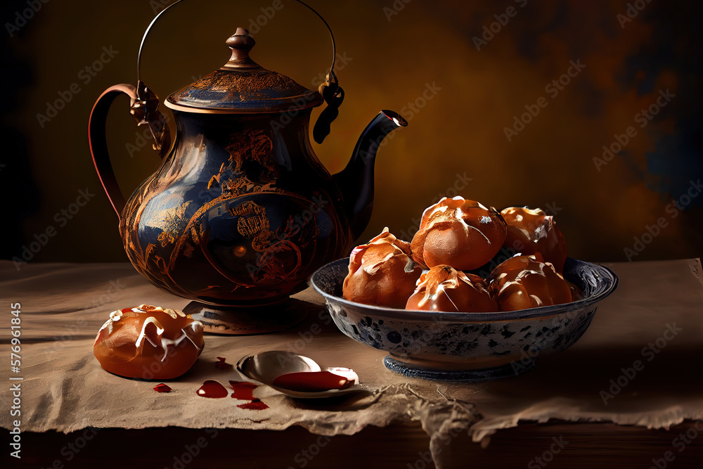 Poster oliebollen for the new year. generative ai