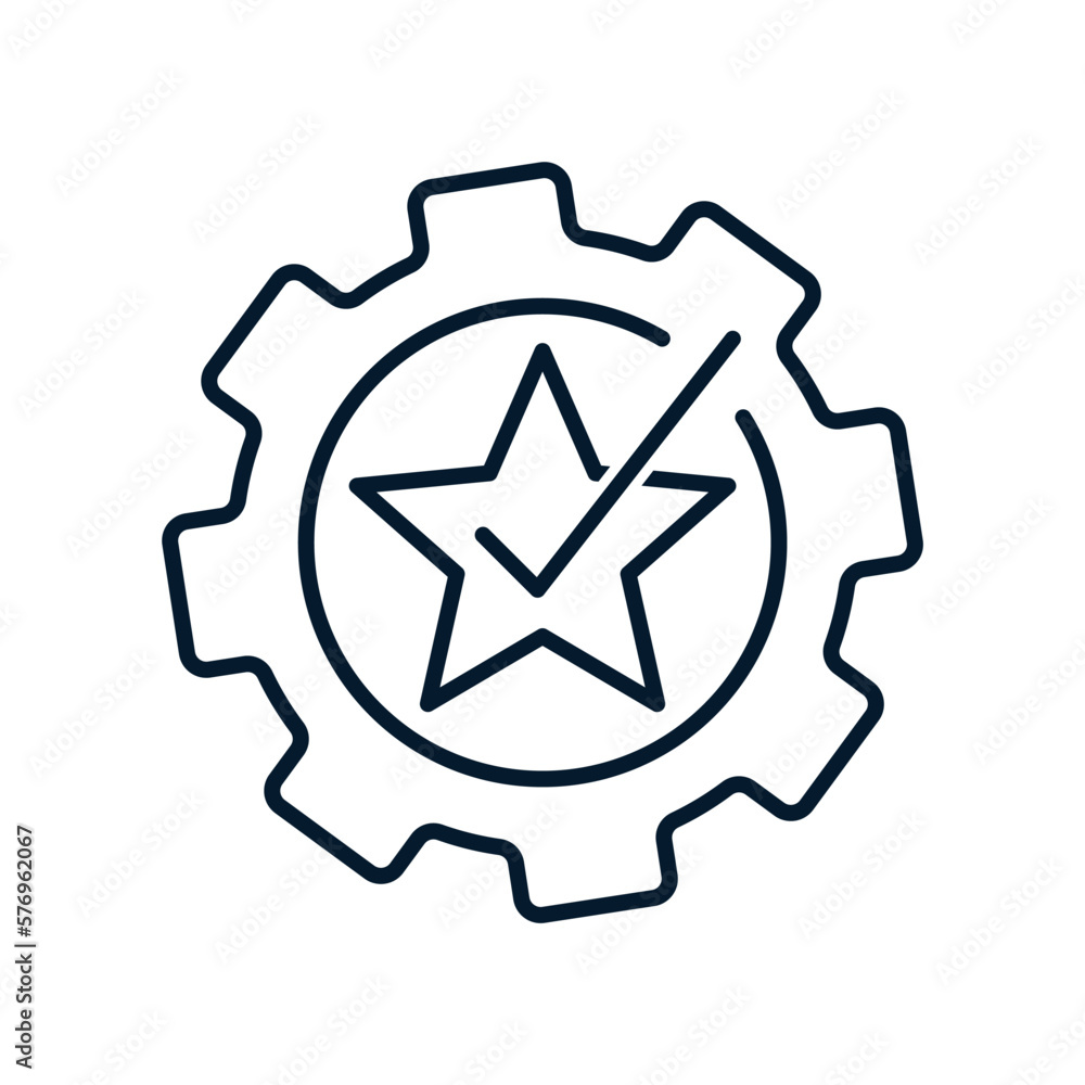 Aufkleber the concept of updating technical capabilities. vector icon isolated on white background.