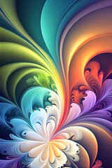 	
An abstract fractal background, pastel colors. Generative art