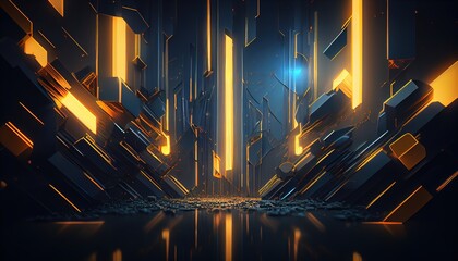 An abstract digital background. Generative art