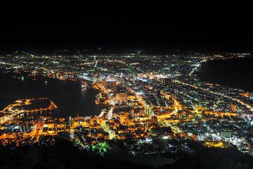 冬の函館　函館山からの夜景