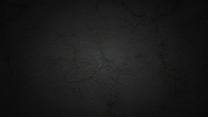 A gray to black blended picture of a wall. Close up retro plain dark black cement or concrete wall background texture for show or advertise or promote product and content on display and web design - obrazy, fototapety, plakaty