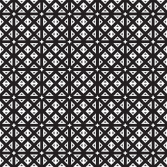 Luxury traditional ethnic seamless pattern black and white vector image