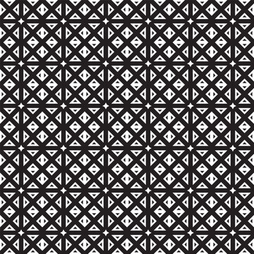 Luxury traditional ethnic seamless pattern black and white vector image