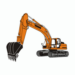 EXCAVATOR MACHINERY HEAVY VEHICLE FOR MINING © siomay