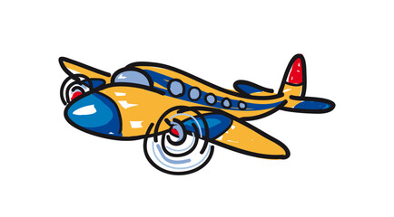 Obraz na płótnie Canvas illustration of an airplane vector illustration