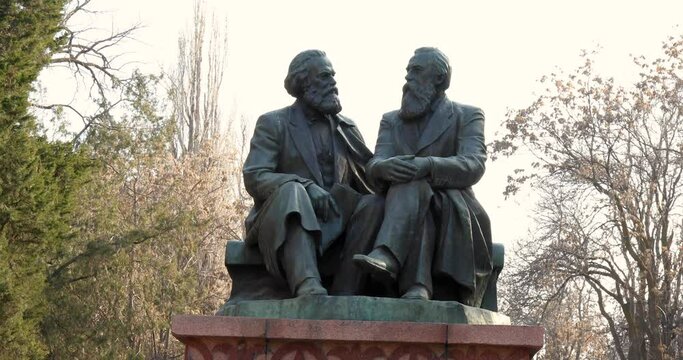Monument of Karl Marx and Friedrich Engels