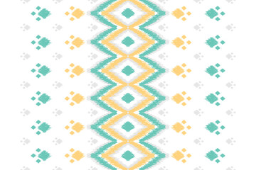 Carpet ethnic tribal pattern art. Ethnic ikat seamless pattern. American, Mexican style. Design for background, wallpaper, illustration, fabric, clothing, carpet, textile, batik, embroidery.