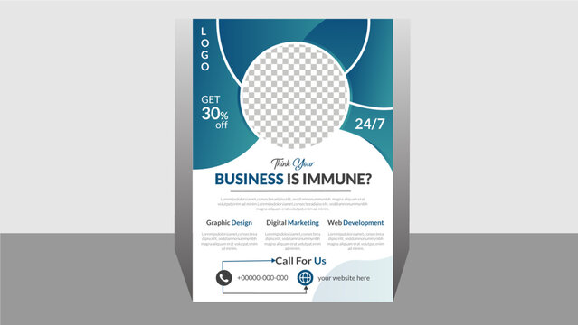 Business Flyer Modern Abstract Corporate Business A4 Vector Templet For Digital Association Marketing Expert Arise Business With Business Remarkable flyer Cover Wonderful Marketing Strategies.