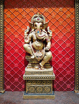 Lord Ganesha, is one of the best-known and most worshiped god in the Hindu religion lord Ganesha of Indian festival tradition wedding card