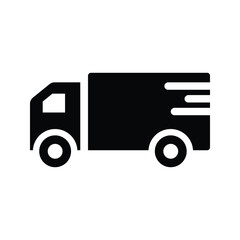 Courier van icon. simple vector graphics.