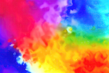 Grunge Texture Background with Watercolor Splatters