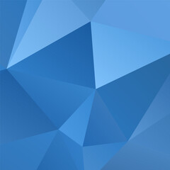 Abstract Blue Triangle Geometric Background, Vector Illustration.